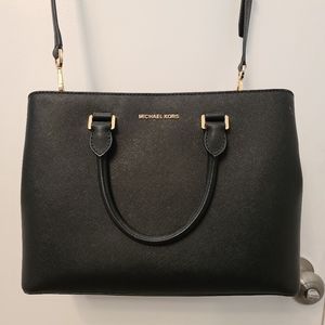 large michael kors leather bag